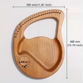 Learn to Play Music Easily with the Lyre 24-String Beginner Harp - Small & Portable!