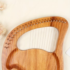 Learn to Play Music Easily with the Lyre 24-String Beginner Harp - Small & Portable!