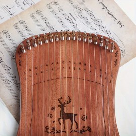 1 PC 17 String Finger Qin Sika Deer Lyar Small Instrument Kalinba Creative New Finger Qin