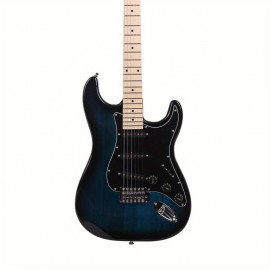 Glarry GST Stylish Electric Guitar Kit With Black Pickguard Dark Blue