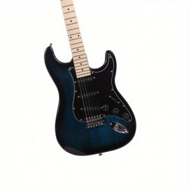 Glarry GST Stylish Electric Guitar Kit With Black Pickguard Dark Blue