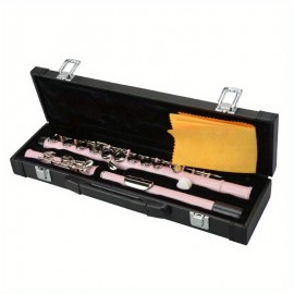 UBesGoo Cupronickel C 16 Closed Holes Concert Band Flute for Student Pink