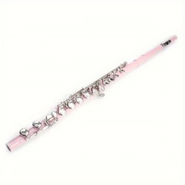 Cupronickel C 16 Closed Holes Concert Band Flute Pink