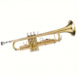 Band instrument trumpet, brass Golden trumpet in B-flat key