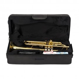 Band instrument trumpet, brass Golden trumpet in B-flat key