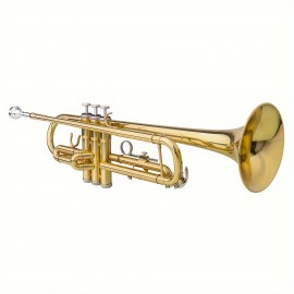 Band instrument trumpet, brass Golden trumpet in B-flat key