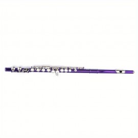 Cupronickel C 16 Closed Holes Concert Band Flute for Student Purple