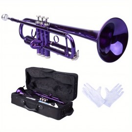 Brass B Flat Trumpet Violet