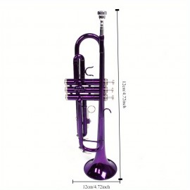 Brass B Flat Trumpet Violet