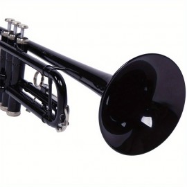 Professional Trumpet Set - High-Quality Black Nickel Plating Drop B Trumpet with Elegant Sound, Durable Construction and Easy Playability - Ideal for Students, Professionals and Music Enthusiasts