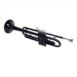 Professional Trumpet Set - High-Quality Black Nickel Plating Drop B Trumpet with Elegant Sound, Durable Construction and Easy Playability - Ideal for Students, Professionals and Music Enthusiasts