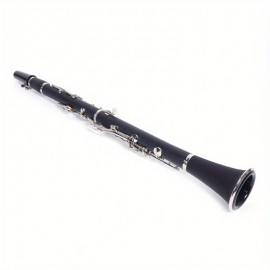 Black 17-key B-flat clarinet (nickel-plated key)+ box + cleaning cloth + lubricant + screwdriver