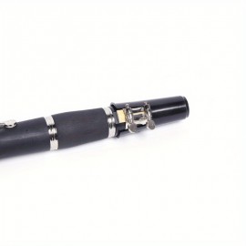 Black 17-key B-flat clarinet (nickel-plated key)+ box + cleaning cloth + lubricant + screwdriver