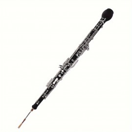 Professional English Horn Alto Oboe F Key Synthetic Wood Body Silver-plated Keys Woodwind Instrument With Reed Gloves Cleaning Cloth Case Carry Mini Screwdriver