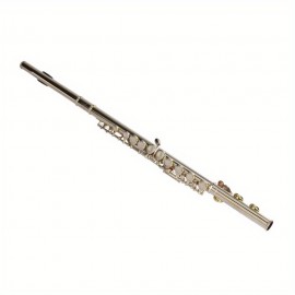 High- Quality Nickel Plated C Band Flute with E Key for Flute Enthusiasts - 16 Closed Holes Key of C Premium Material Flute