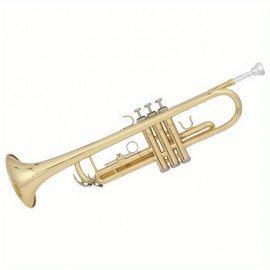 UBesGoo Beginner Gold Lacquer Brass Bb Trumpet with Care for Student School Band