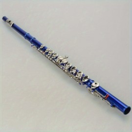 Blue 16-hole C-closed Hole White Copper Flute + Bar + Cleaning Cloth + Lubricant + Screwdriver