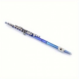 Blue 16-hole C-closed Hole White Copper Flute + Bar + Cleaning Cloth + Lubricant + Screwdriver