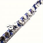 Blue 16-hole Cupronickel Flute In Key C