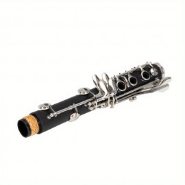 17 Key Beginner Clarinet Black with 2 Mouthpieces Connector for Students