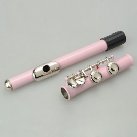 Pink 16-hole C-tone closed-hole copper flute+bar+cleaning cloth+lubricant+screwdriver