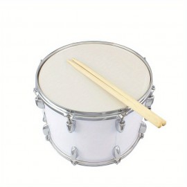 Marching Drum Set with Drumsticks Key Strap - Percussion Instrument for School Band - Adjustable Shoulder Strap Included