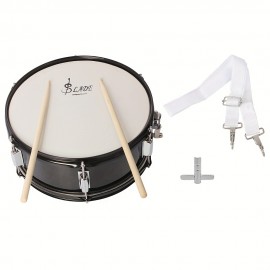 LADE 14-inch Snare Drum Set, Stainless Steel Marching Drum with Angelic Voice Heavenly Sound, Powerful Tone, 14.49-inch Drum Width