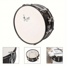 LADE 14-inch Snare Drum Set, Stainless Steel Marching Drum with Angelic Voice Heavenly Sound, Powerful Tone, 14.49-inch Drum Width