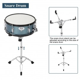 MCH 22 inch Drum Kit for Adults Beginner with Pedal Cymbals Stands Stool and Sticks, Blue