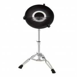 12in Round Silicone Black Practice Drum with Stand