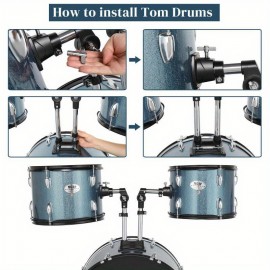 Drum kit Adult drum kit Poplar double oil skin beginners home practice adult professional playing