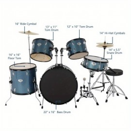 Drum kit Adult drum kit Poplar double oil skin beginners home practice adult professional playing