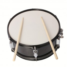 14 x 5.5 inches Professional-Grade Marching Snare Drum Kit - Includes Drum Stick, Strap, and Wrench - Durable Black Finish - Perfect for Marching Bands and Drum Enthusiasts