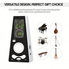 Electronic Digital Metronome Timer Universal Electronic Metronome with Volume and Beat Speed Control Battery USB Cable Powered