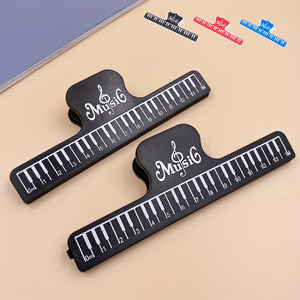 1pc Large Universal Sheet Music Holder - Hands-Free, Adjustable, Durable Plastic Clip for Guitar, Ukulele, Violin, Piano Music Books - Perfect for Beginners and Musicians