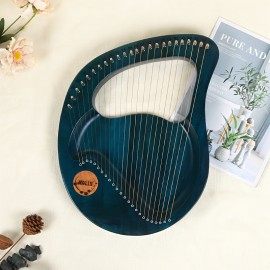 Learn to Play Music Easily with the Lyre 24-String Beginner Harp - Small & Portable!