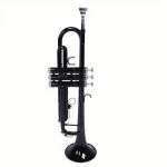 Black Nickel Plating Drop B Trumpet with High Musical Instrument Capabilities and Sound Glove Set in an Elegant Box