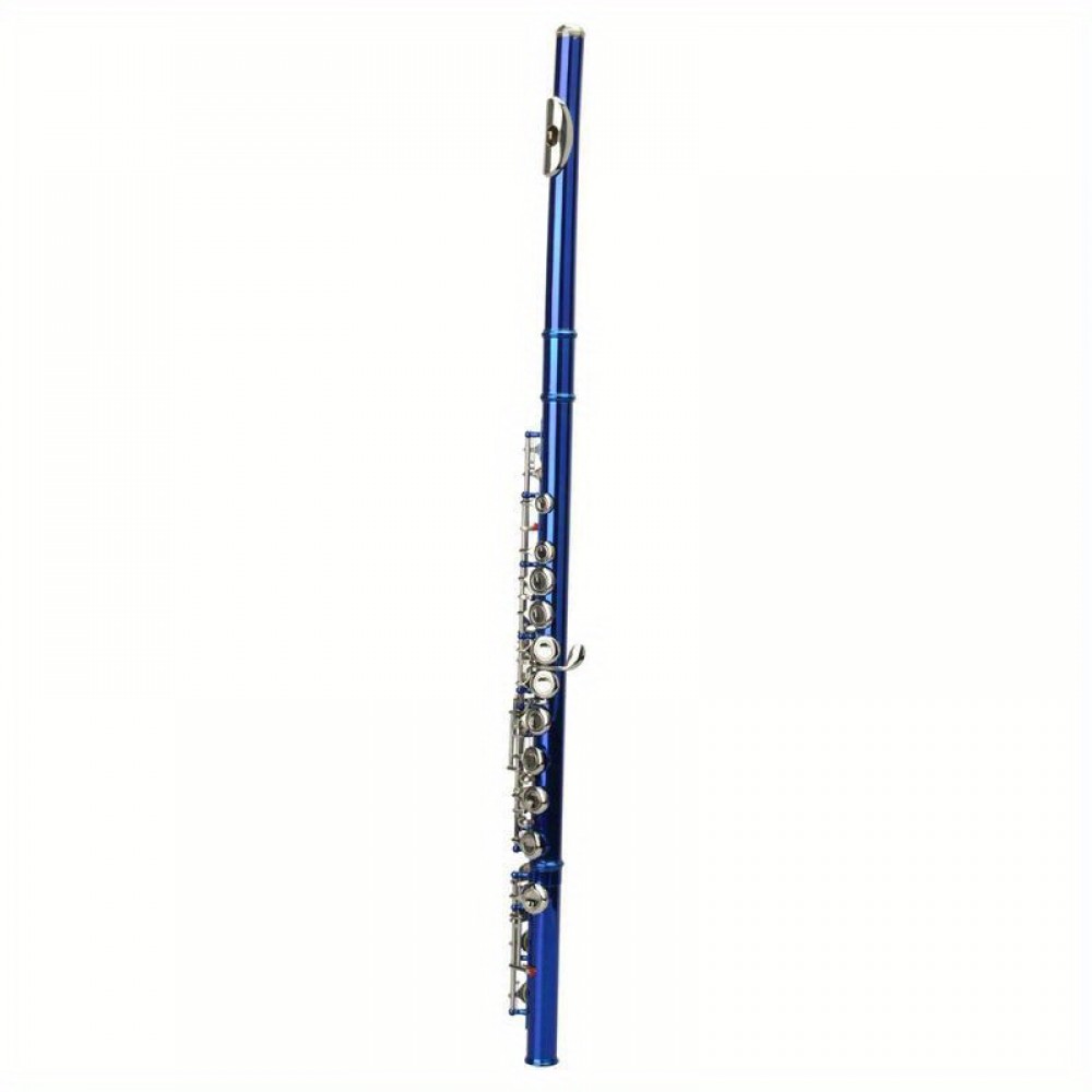 Blue 16-hole C-closed Hole White Copper Flute + Bar + Cleaning Cloth + Lubricant + Screwdriver