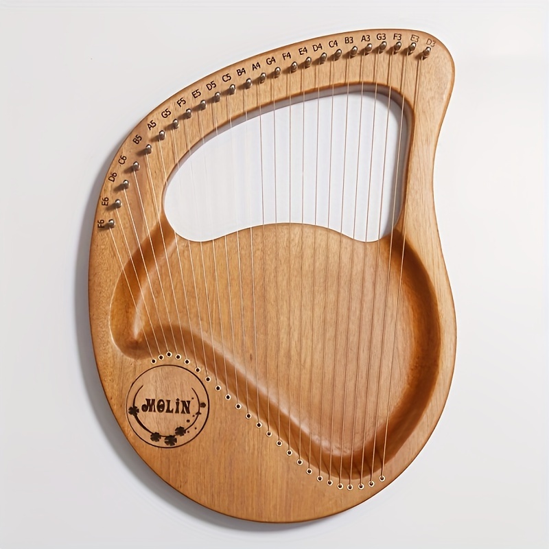 1 pc lyre 24 string beginner lyre 24 string harp lyre small portable musical instrument easy to learn details 4