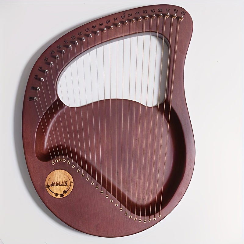 1 pc lyre 24 string beginner lyre 24 string harp lyre small portable musical instrument easy to learn details 5