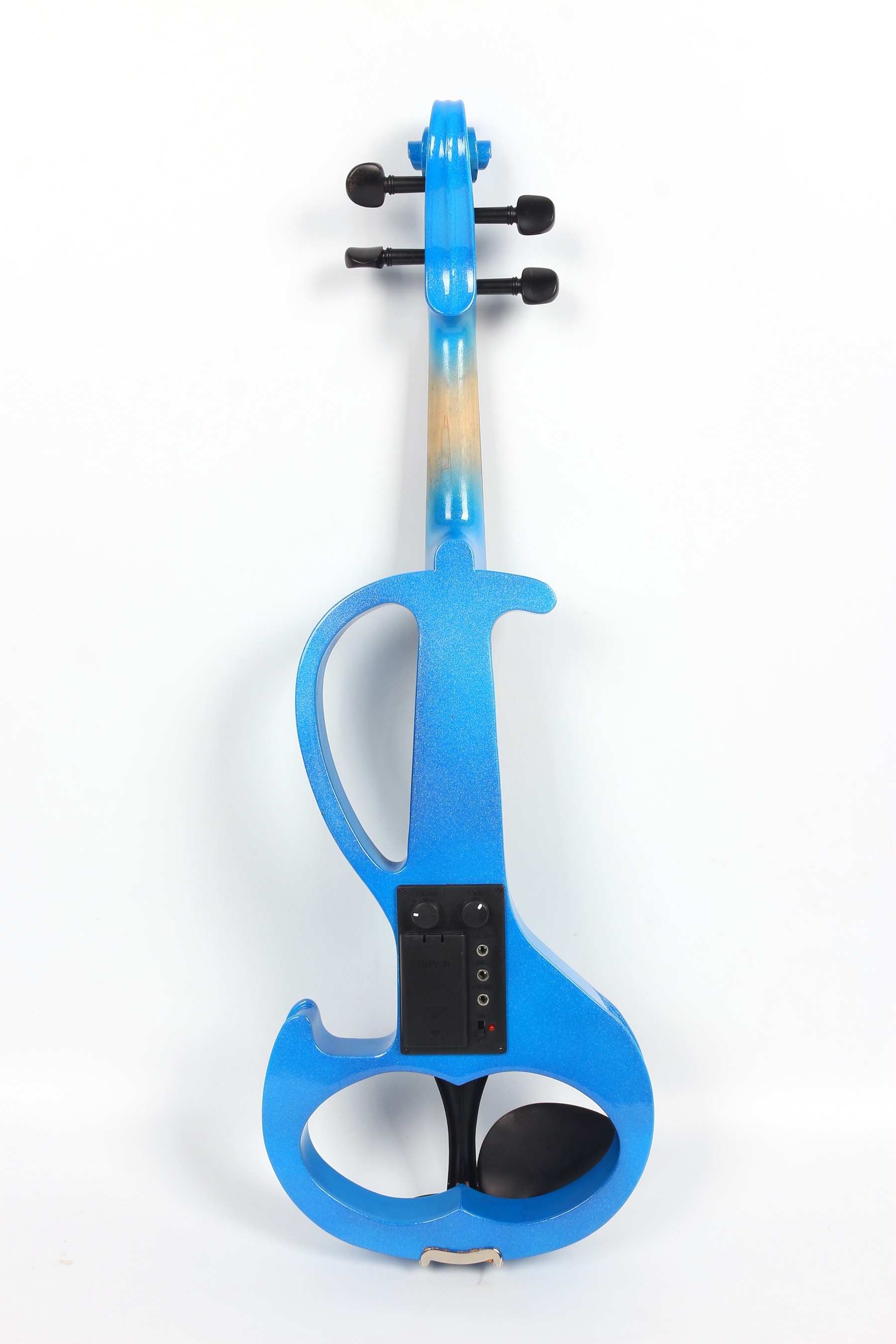   blue full size 4 4 electric violin solid wood designed for   features ebony wood fingerboard and electric setup for amplified sound 1 8 audio to widely amplifiers or headphone integration enabling   sessions details 2