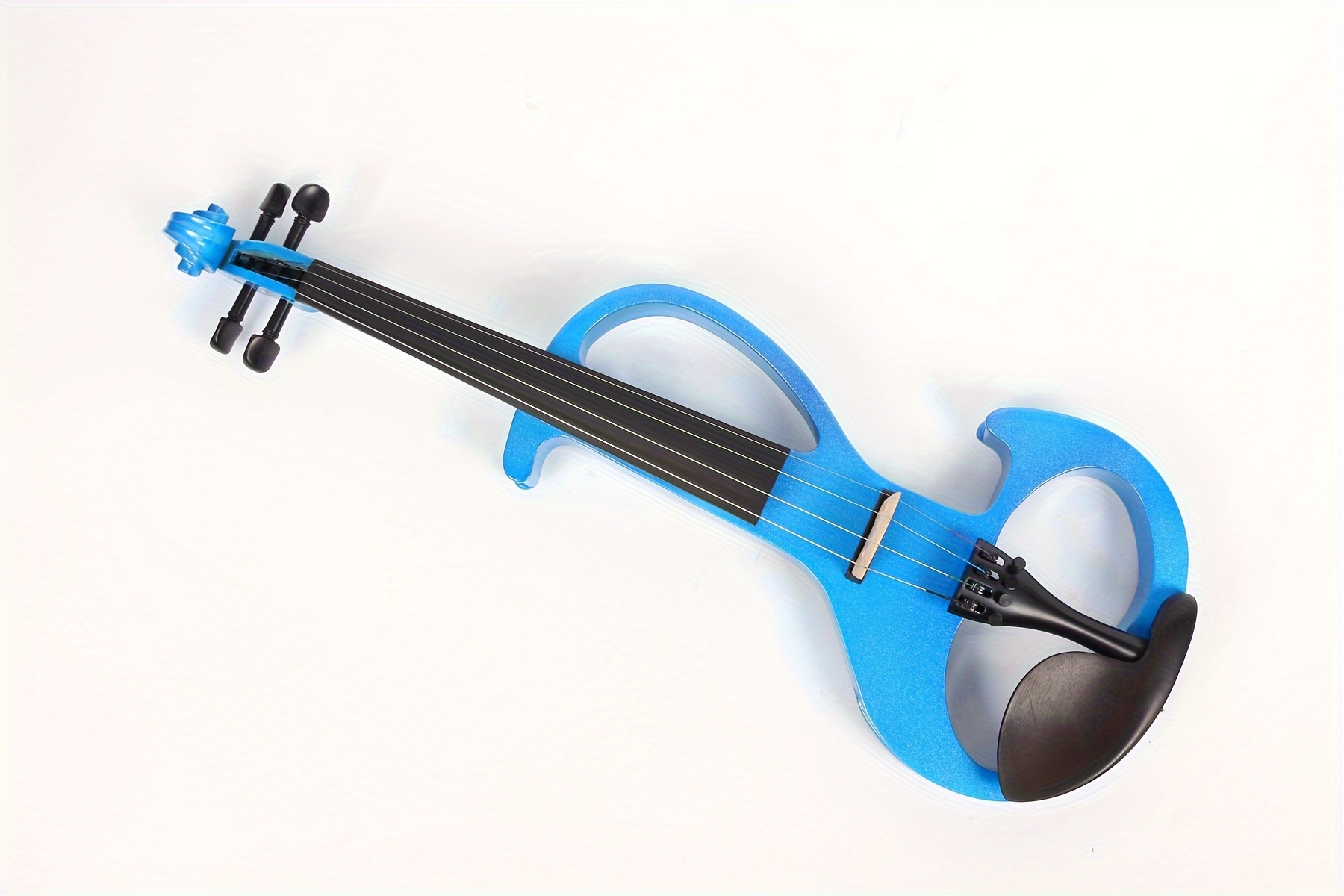   blue full size 4 4 electric violin solid wood designed for   features ebony wood fingerboard and electric setup for amplified sound 1 8 audio to widely amplifiers or headphone integration enabling   sessions details 6