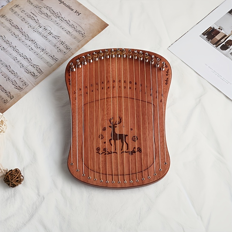 1 pc 17 string finger qin sika deer   small instrument kalinba creative   qin details 0