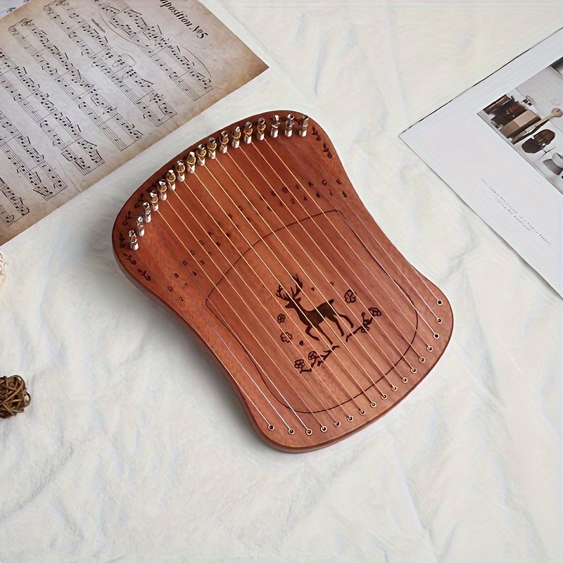 1 pc 17 string finger qin sika deer   small instrument kalinba creative   qin details 2