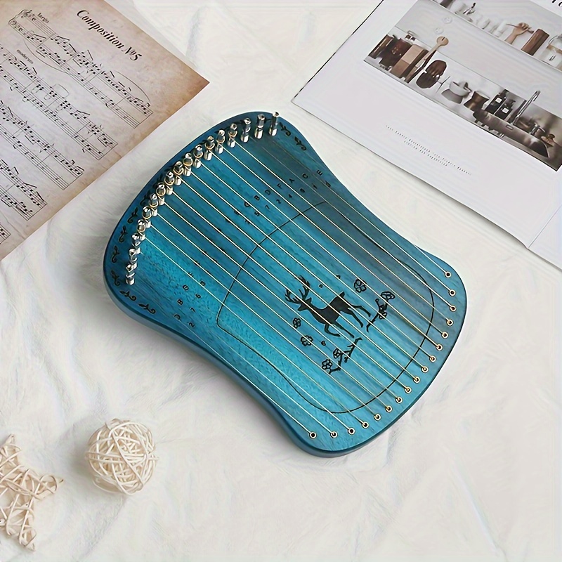 1 pc 17 string finger qin sika deer   small instrument kalinba creative   qin details 6