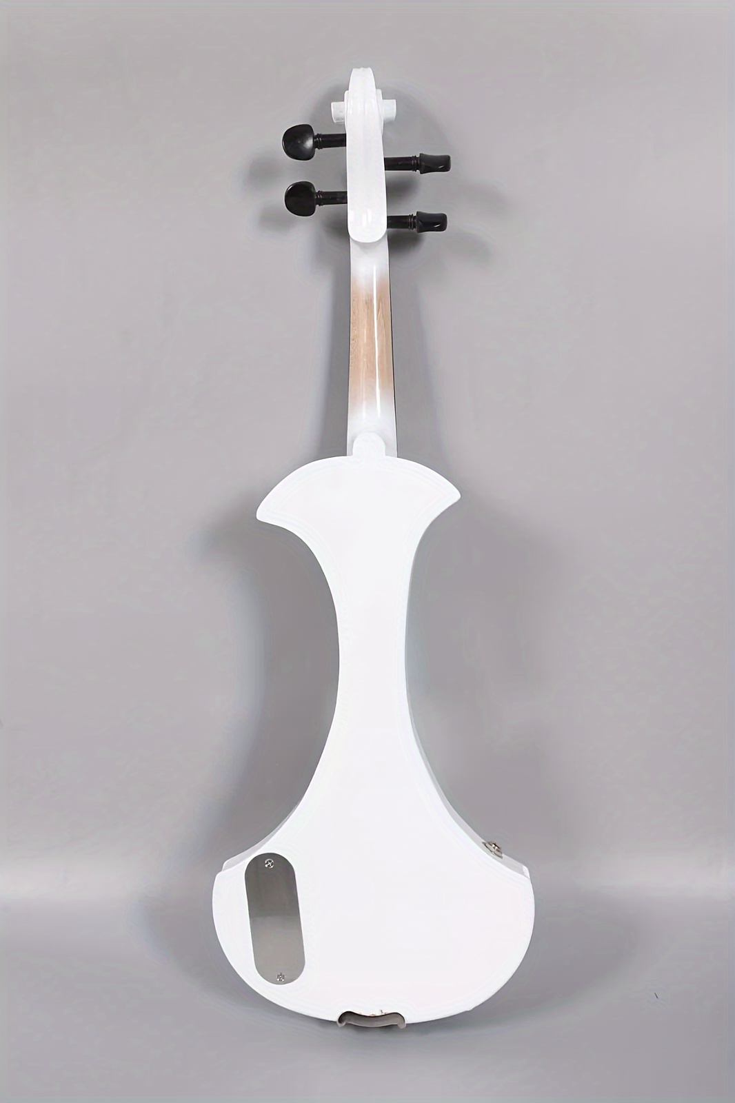   white 4 4 electric violin solid wood nice   case bow ebony fittings violin shoulder rest 1 4 jack cable you can connect to the most popular amp ebony fingerboard and pegs chin rest durable tailpiece details 3