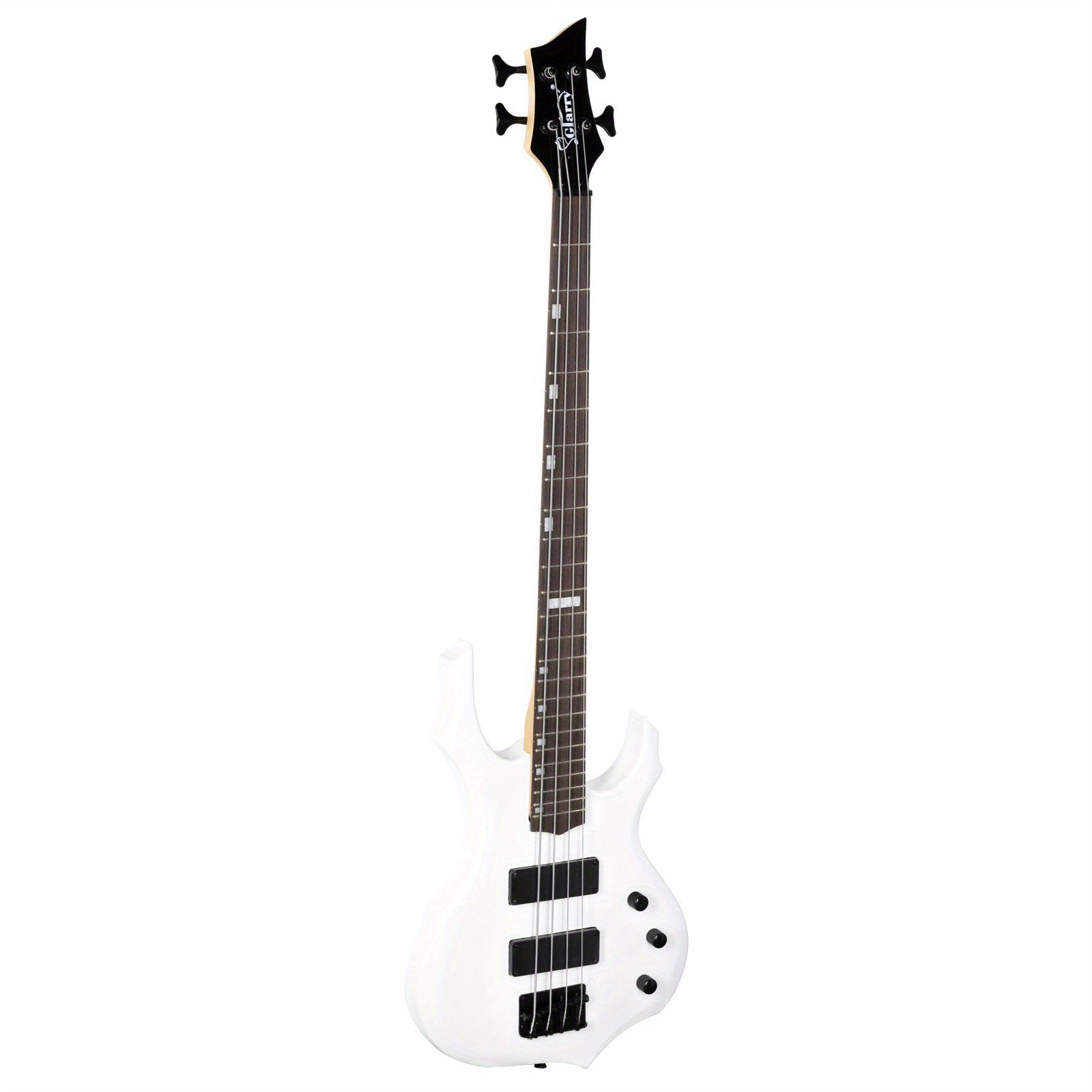 full size 4 string burning fire electric bass guitar 20w amp accessories details 2