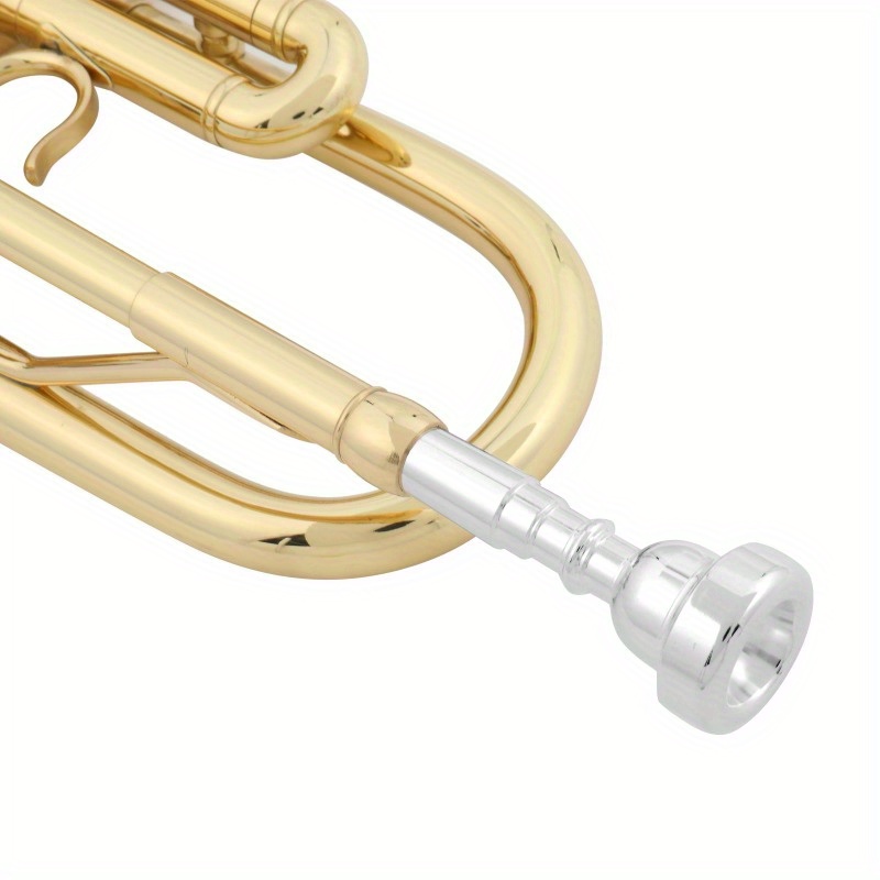   beginner   brass bb trumpet with care for student school band details 5