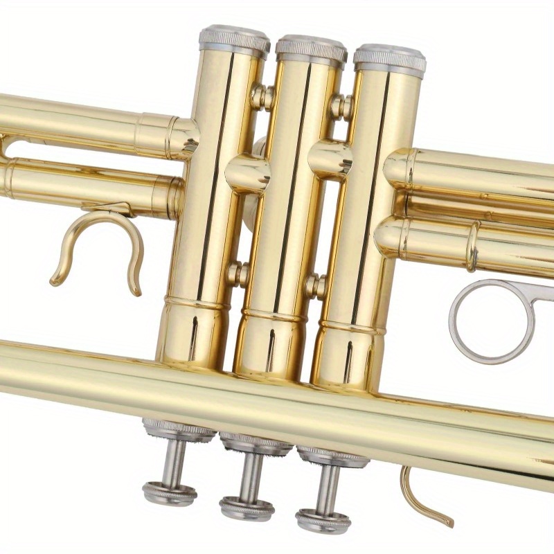   beginner   brass bb trumpet with care for student school band details 6