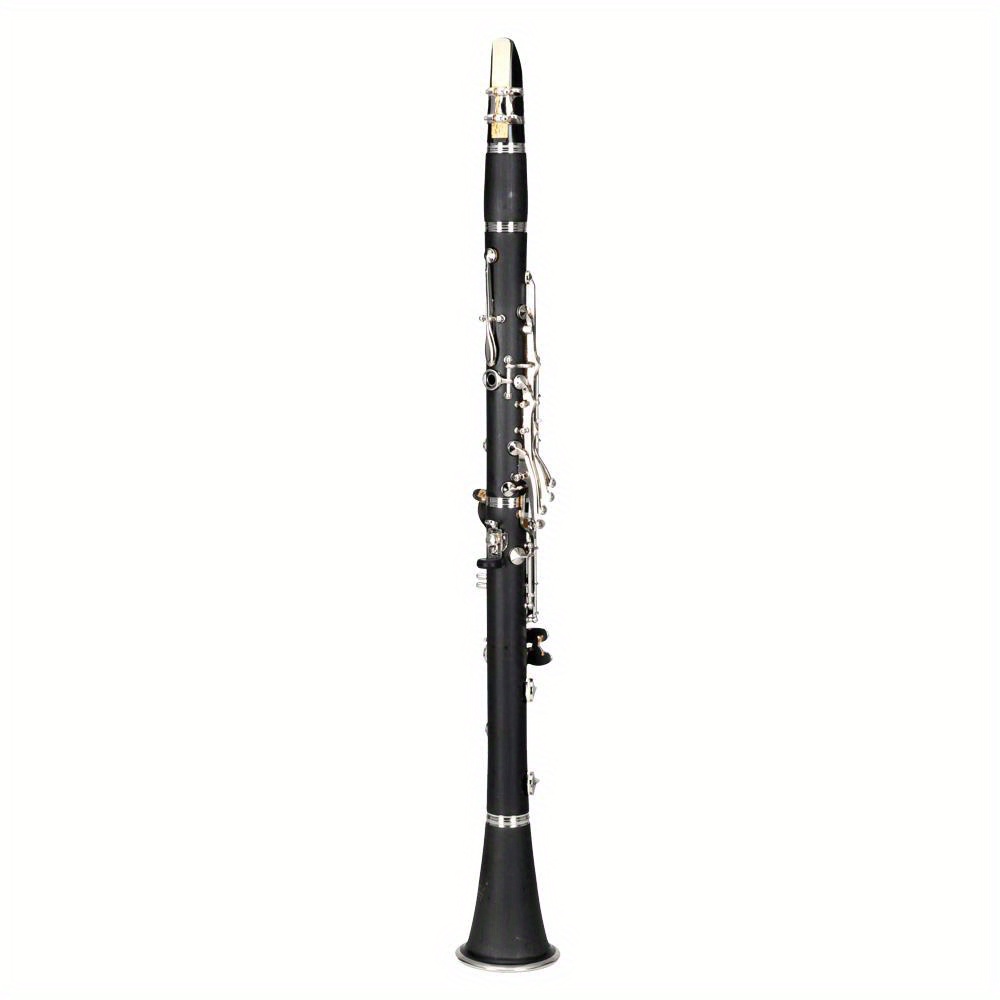 17 key beginner clarinet black with 2 mouthpieces connector for students details 0